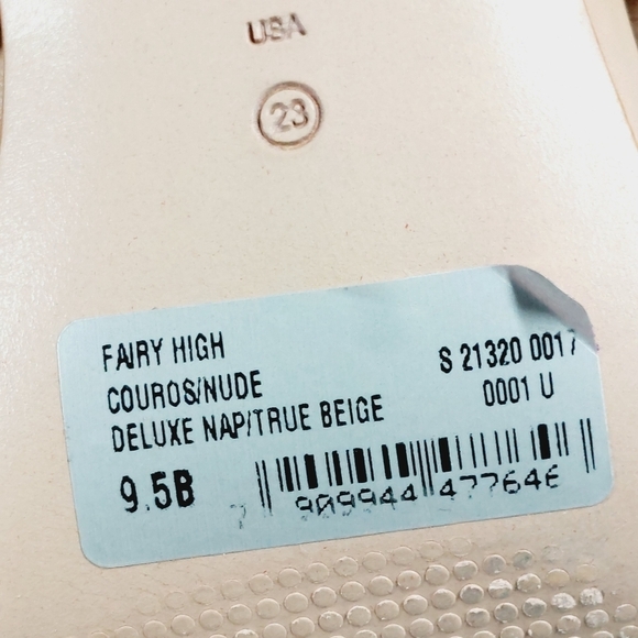 New SCHUTZ Women's Fairy High Leather Heeled  True Beige Sandal H913 - Picture 11 of 13